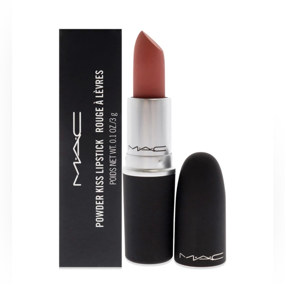 MAC Powder Kiss Lipstick “Mull it Over” with sultry matte finish, New in the Box